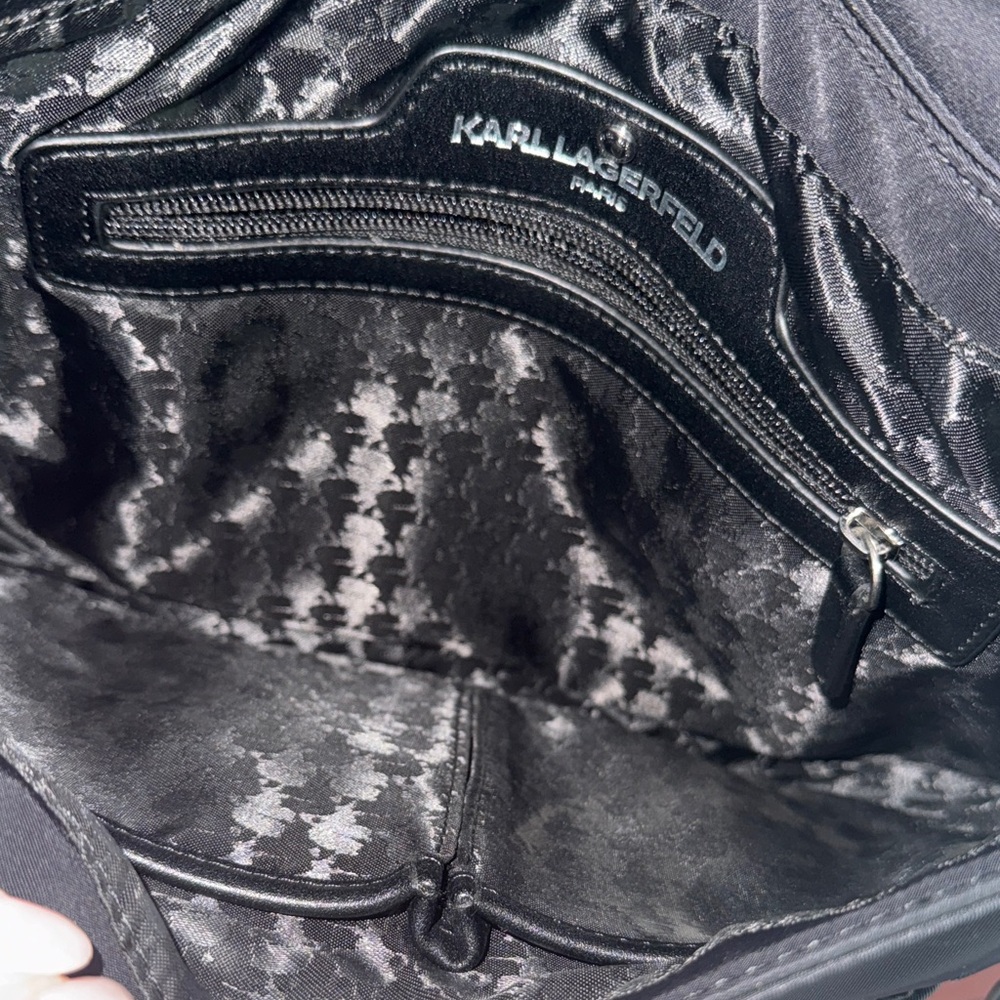 Karl Lagerfeld Black Messenger Bag - Picture 4 of 6